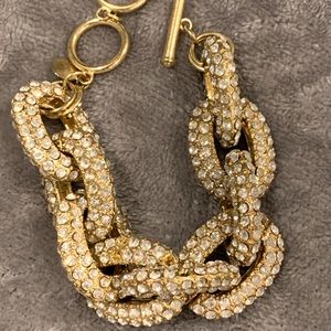 Chunky link gem bracelet